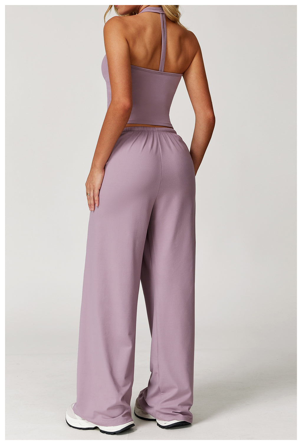 Women's Summer 2-Piece V-Neck Crop & Jogger Set | Xyloflex – Stylish Women’s Activewear