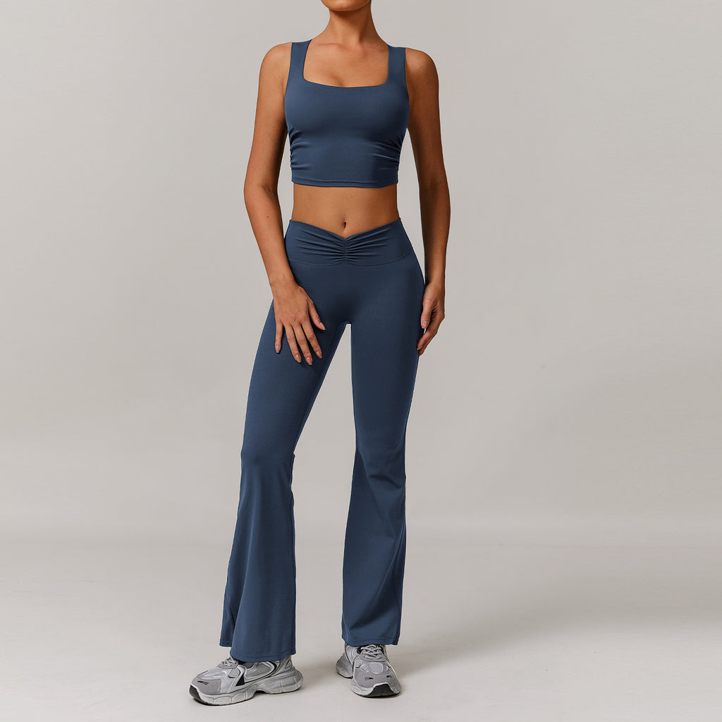Women's Winter Yoga & Gym Outfit Set Set F - Navy | Xyloflex – Stylish Women’s Activewear