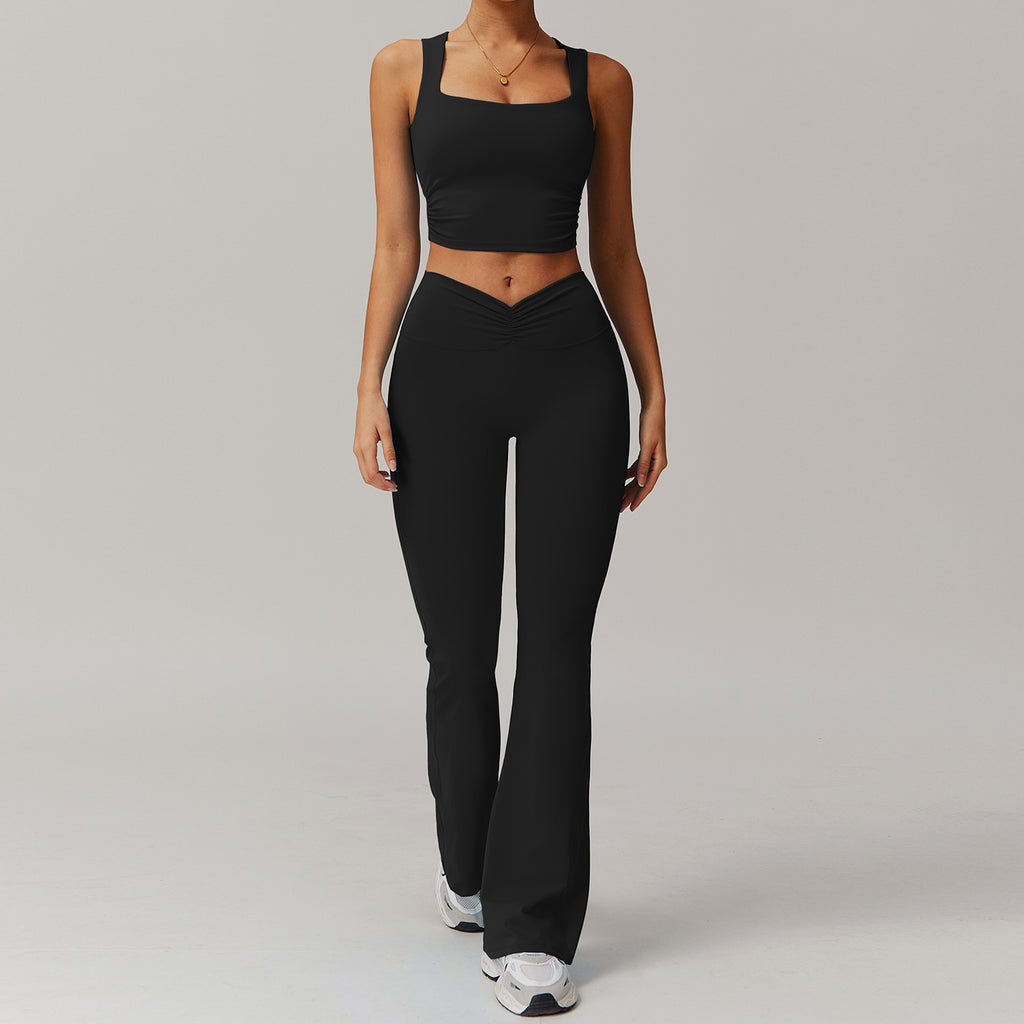 Women's Winter Yoga & Gym Outfit Set Set F - Black | Xyloflex – Stylish Women’s Activewear
