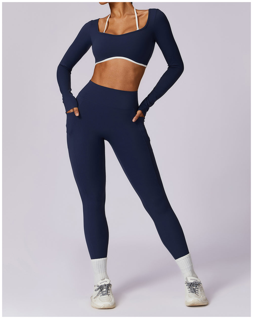 Women’s Ribbed Activewear Set – 2PCS Yoga & Gym Outfit | Xyloflex – Stylish Women’s Activewear