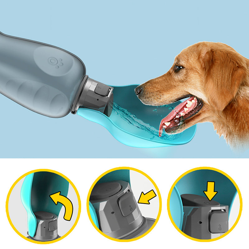 High Capacity 800ml Dog Water Bottle