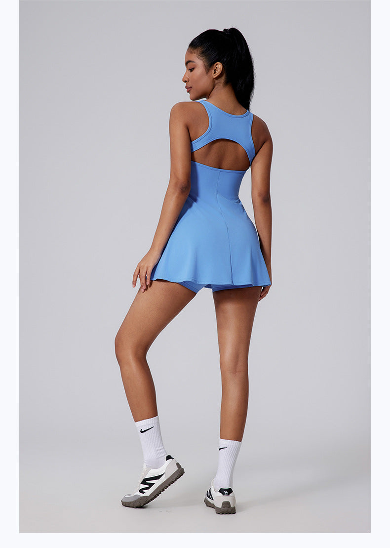 Women’s Hollow Back Tennis Dress – Pockets & Removable Pads | Xyloflex – Stylish Women’s Activewear